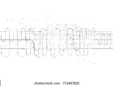 vector white background abstract technology communication data Science