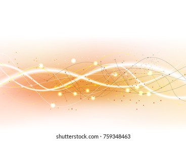 vector white background abstract technology communication data Science