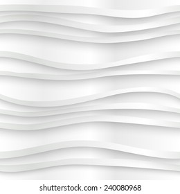 Vector white background of abstract waves.