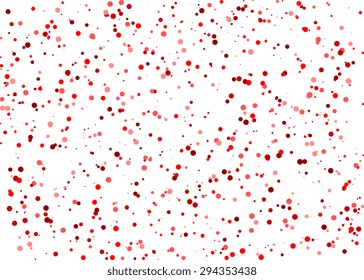 Vector white background with all sorts of red circles
