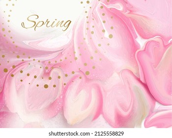 Vector white background with delicate pink flowers.