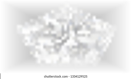 Vector white background with diamont structure in the centre