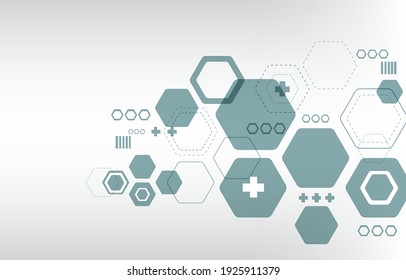 image vectorielle arrière-plan blanc concept hexadécimal géométrique