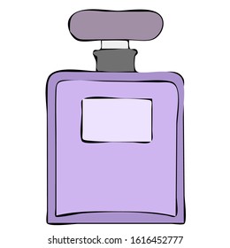 vector, white background, women's perfume