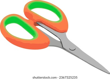 
vector white begroud scissors, paper scissors