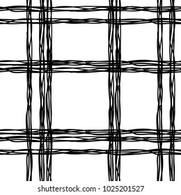 vector white black abstract geometrical lines seamless pattern background