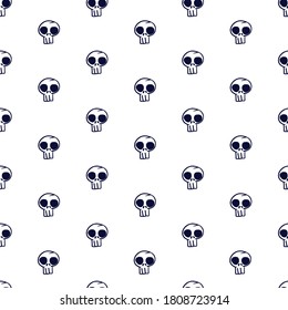 Sombreros negros vectoriales fondo de patrón sin fisuras