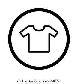Vector White Blank shirt Icon Symbol