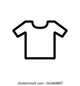 Vector White Blank t shirt Icon Symbol