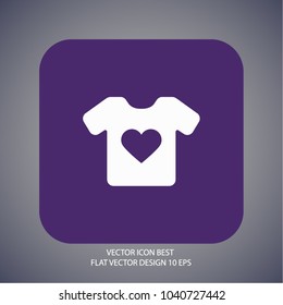 Vector White Blank Tshirt Icon Symbol