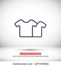 Vector White Blank Tshirt Icon Symbol