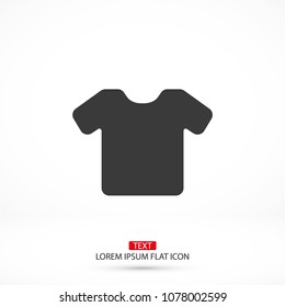 Vector White Blank Tshirt Icon Symbol