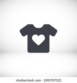 Vector White Blank Tshirt Icon Symbol