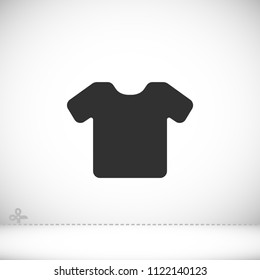 Vector White Blank Tshirt Icon Symbol