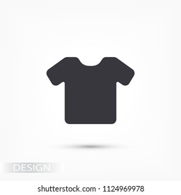 Vector White Blank Tshirt Icon Symbol