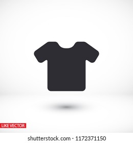 Vector White Blank Tshirt Icon Symbol