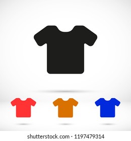 Vector White Blank Tshirt Icon Symbol