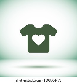 Vector White Blank Tshirt Icon Symbol