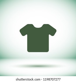 Vector White Blank Tshirt Icon Symbol