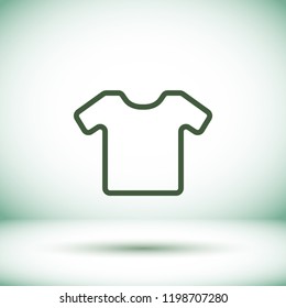 Vector White Blank Tshirt Icon Symbol