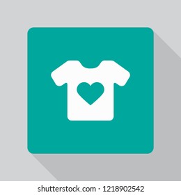 Vector White Blank Tshirt Icon Symbol