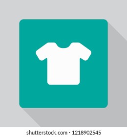 Vector White Blank Tshirt Icon Symbol