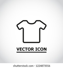 Vector White Blank Tshirt Icon Symbol