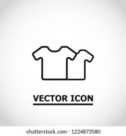 Vector White Blank Tshirt Icon Symbol