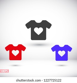 Vector White Blank Tshirt Icon Symbol