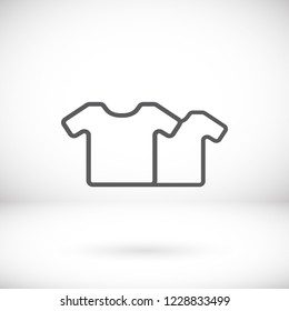 Vector White Blank Tshirt Icon Symbol