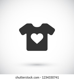 Vector White Blank Tshirt Icon Symbol
