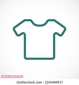 Vector White Blank Tshirt Icon Symbol
