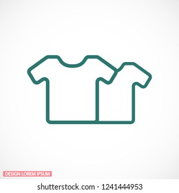 Vector White Blank Tshirt Icon Symbol