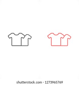 Vector White Blank Tshirt Icon Symbol
