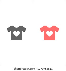 Vector White Blank Tshirt Icon Symbol