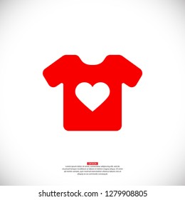 Vector White Blank Tshirt Icon Symbol
