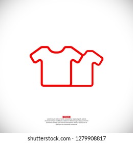 Vector White Blank Tshirt Icon Symbol