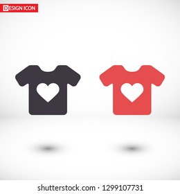 Vector White Blank Tshirt Icon Symbol