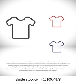 Vector White Blank Tshirt Icon Symbol