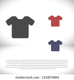 Vector White Blank Tshirt Icon Symbol