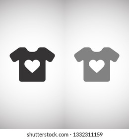 Vector White Blank Tshirt Icon Symbol