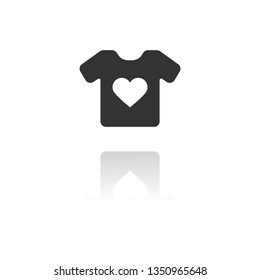 Vector White Blank Tshirt Icon Symbol