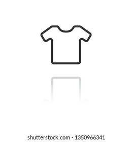 Vector White Blank Tshirt Icon Symbol