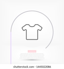 Vector White Blank Tshirt Icon Symbol . Lorem Ipsum Illustration design