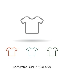 Vector White Blank Tshirt Icon Symbol . Lorem Ipsum Illustration design