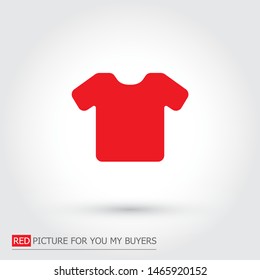 Vector White Blank Tshirt Icon Symbol 