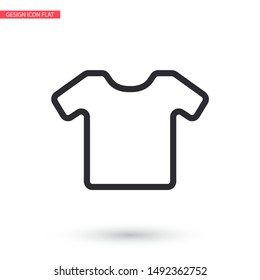 Vector White Blank Tshirt Icon Symbol . Lorem Ipsum Illustration design