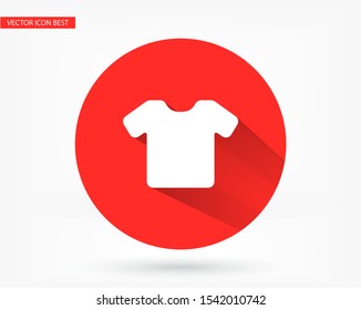 Vector White Blank Tshirt Icon Symbol . Lorem Ipsum Illustration design