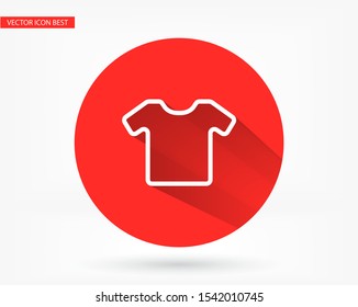Vector White Blank Tshirt Icon Symbol . Lorem Ipsum Illustration design