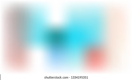 Vector white blur background with colorful watercolor spots